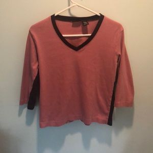 Three quarter length v-neck
